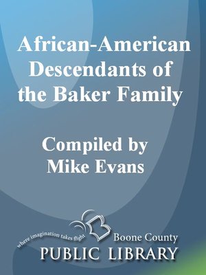 cover image of African-American Descendants of the Baker Family